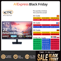 KTC H27T27 27inch QHD 100Hz Gaming Monitor 2560x1440 IPS Fast Panel Screen 16:9 ELED 1ms GTG Response Time 99% sRGB HDR10