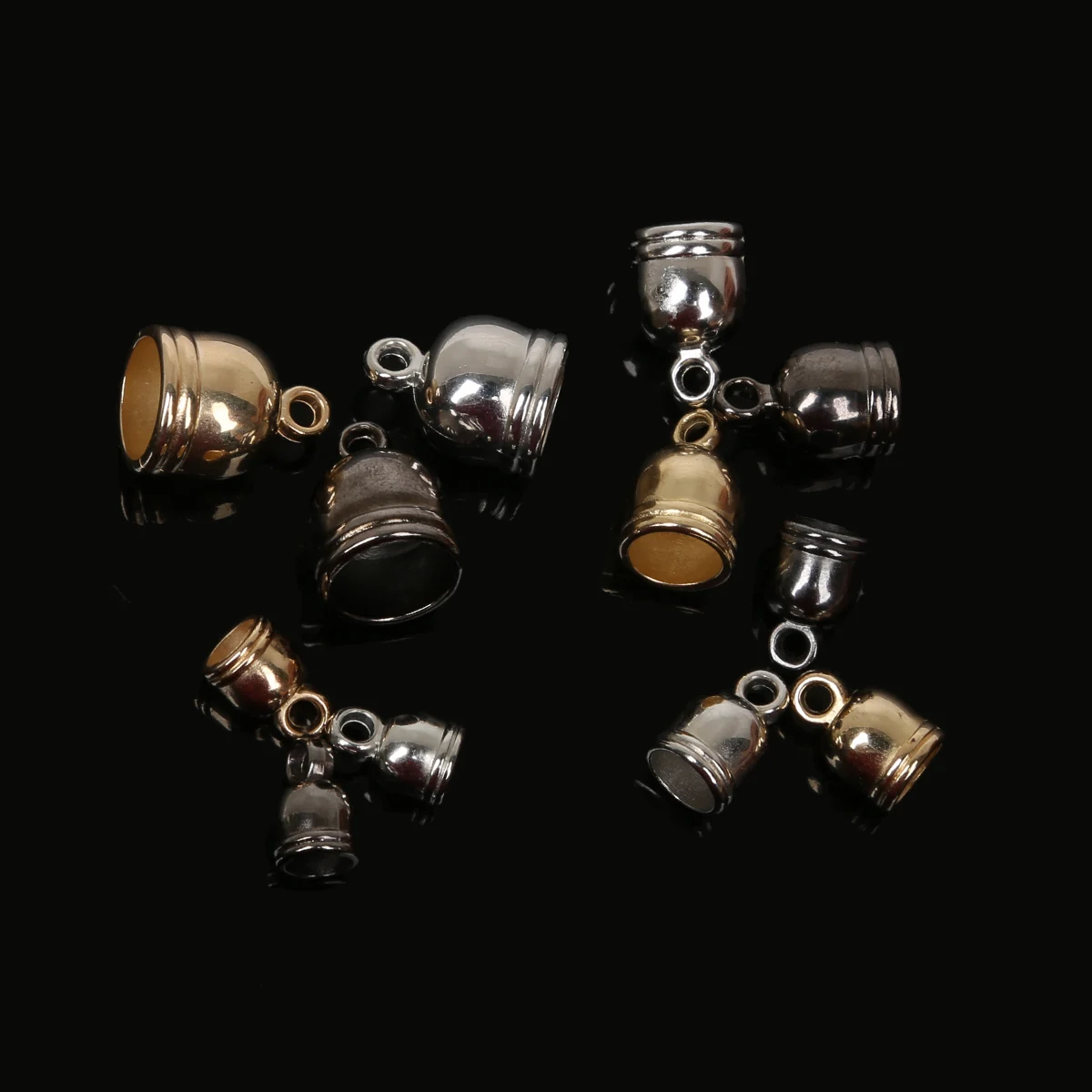 50pcs Necklace Tip, Wine Hat, Leather Thread, Cream End Cap, Bead Cap, Conveyor, DIY Jewelry Search, Item Making