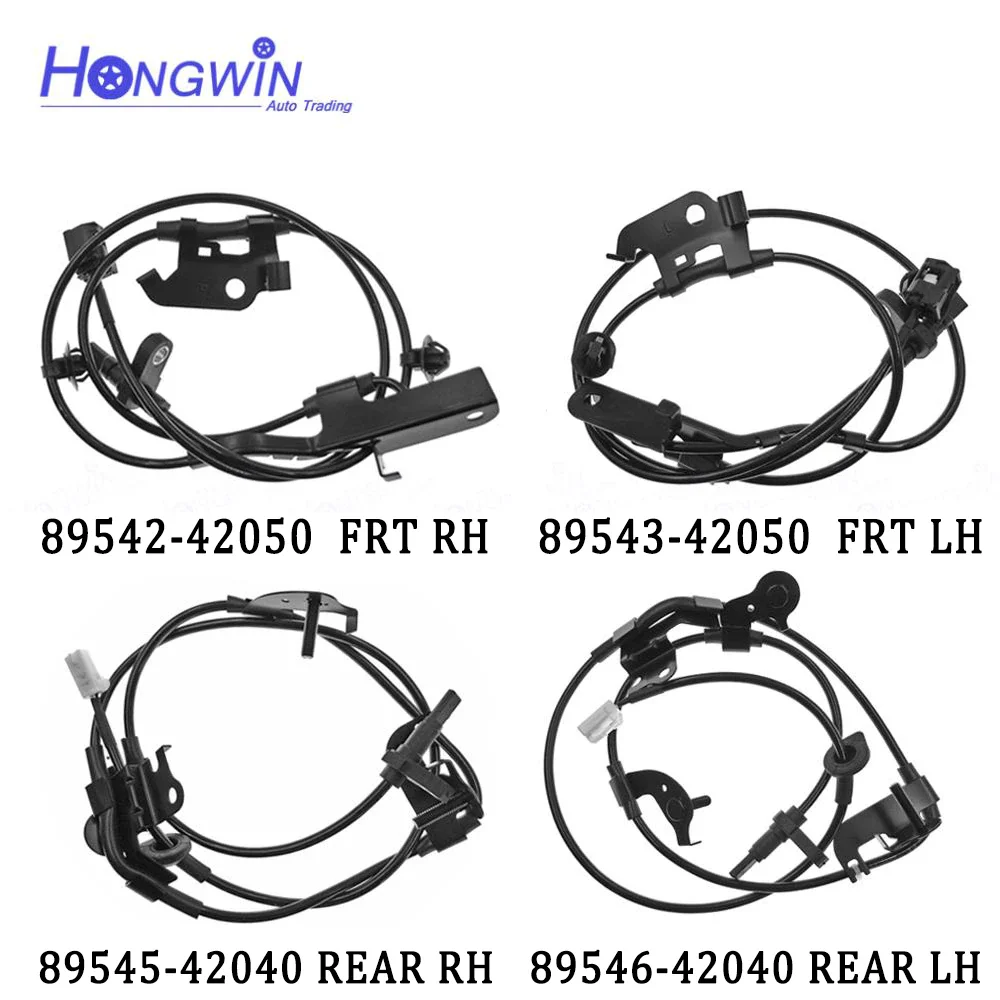 

4PCS Rear Front Left Right Wheel Speed ABS Sensor For Toyota RAV4 2006-2014 4WD 89546-42040 89545-42040 89542-42050 89543-42050