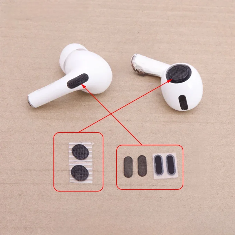 Aocarmo pour Apple AirPods Pro écouteur filtre anti-poussière maille anti-poussière Net réparation pièce de rechange