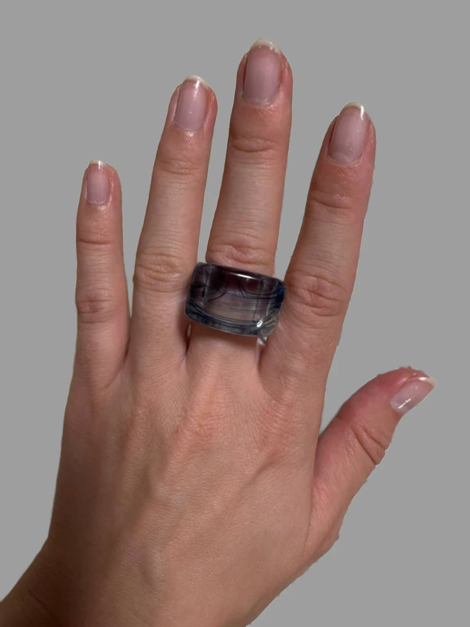 1pc Creative Ring Fashion Chunky Ring Decorative Acrylic Knuckle Ring Finger Joint Unisex Jewelry Accessories photo review