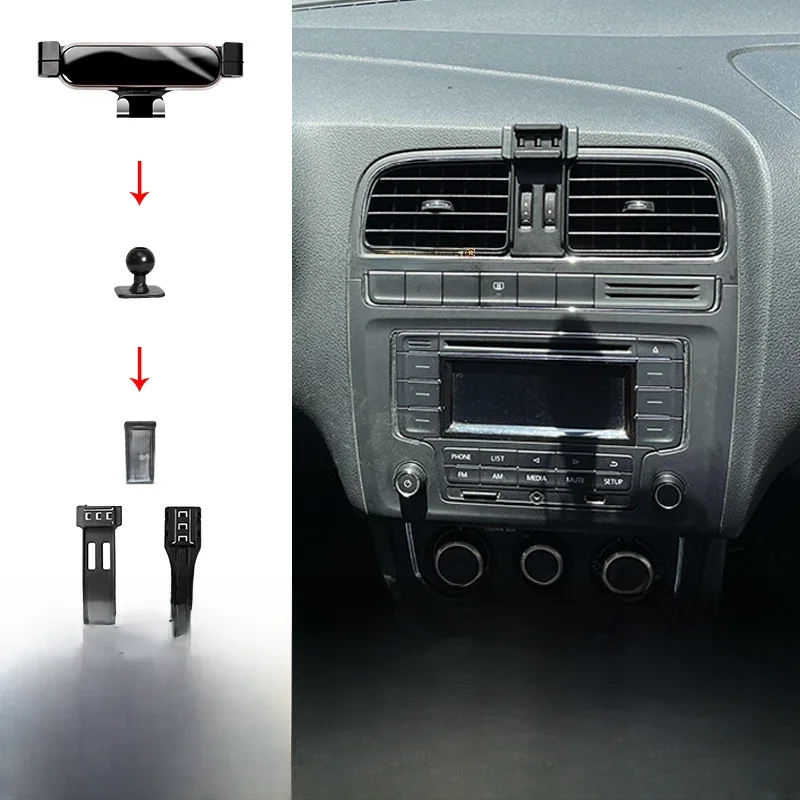 Support de téléphone portable pour voiture, pour Volkswagen Polo 2004 – 2023, GPS réglable, support de Navigation spécial, accessoires