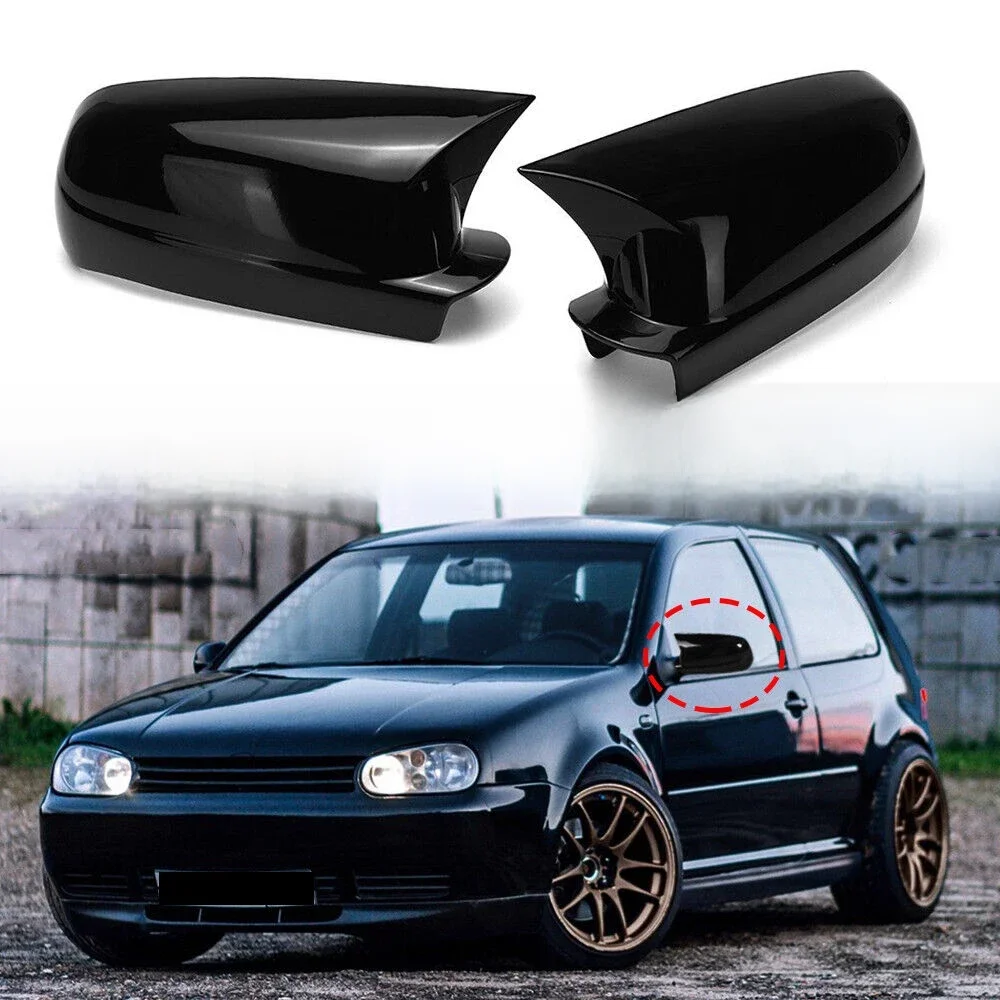 Dla VW Golf 4 MK4 1998-2002 Passat B5 Jetta Samochodowe lusterko wsteczne boczne Naklejka na skrzydło Nakładka na drzwi zewnętrzne Wykończenie Carbon Auto — zdjęcie 2