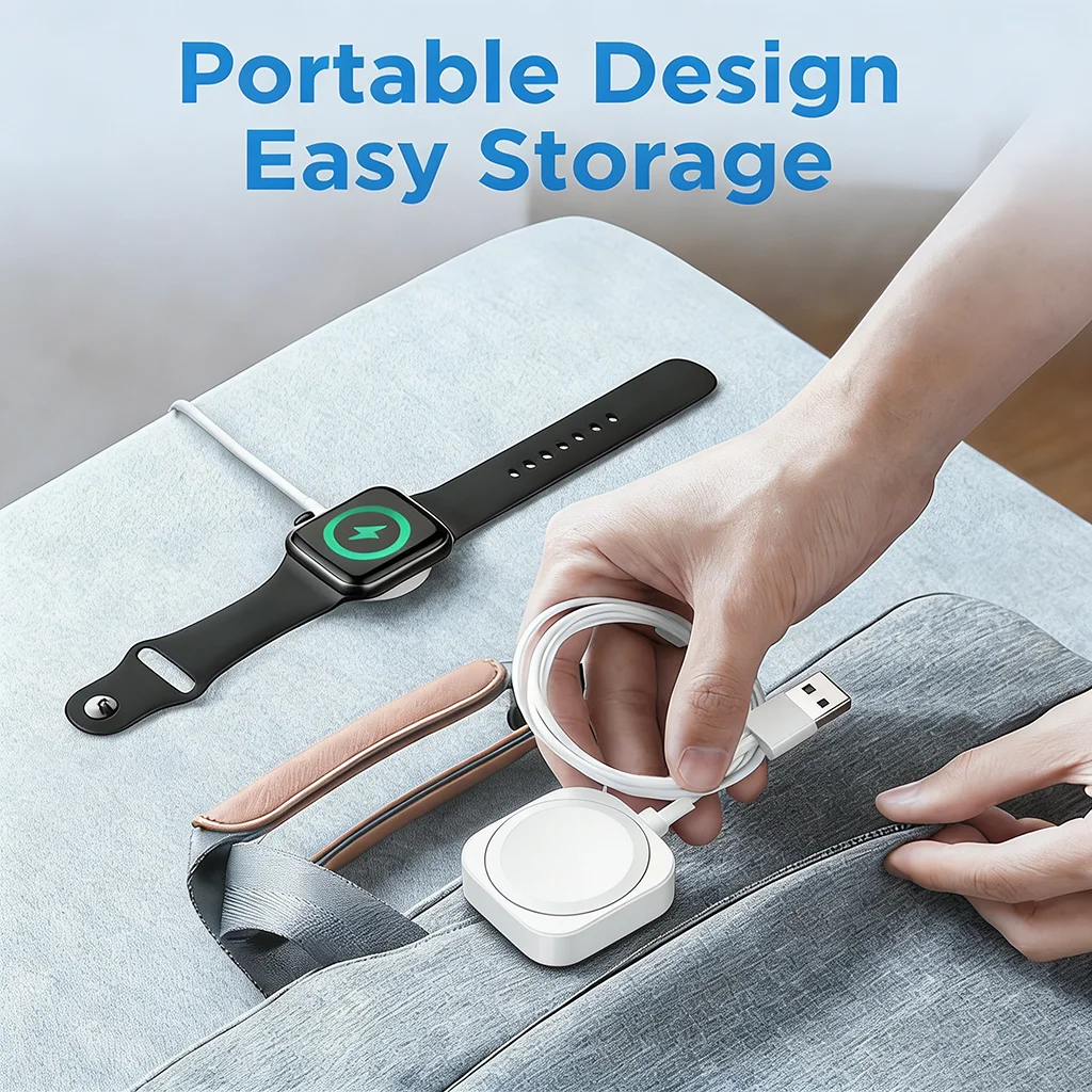 TIMESS Magnetic USB A TYPE-C Fast Watch Charger For IPhone Watch Series Ultra 11 10 9 8 7 6 Cable Charging For IWatch 4 3 2 1 SE image 5