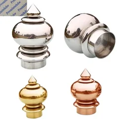 1Piece 304 Stainless Steel Fence Post Finial Inserting Cap Pagoda Shaped For Bed Handrail