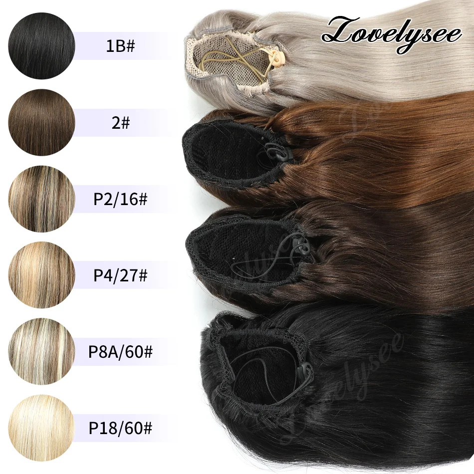 14-18inch-short-drawstring-ponytail-100-human-hair-extension-with-clip-in-straight-ponytail-brazilian-ponytail-hair-extension