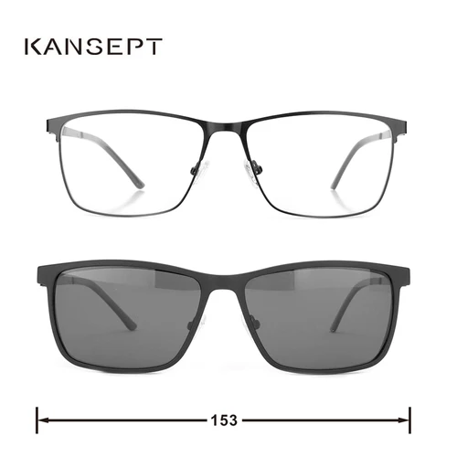 Montura de gafas KANSEPT para hombre, lentes de cara grande para leer monturas de gafas, lentes de sol para mujer, gafas de sol para hombre, gafas de cristal para mujer