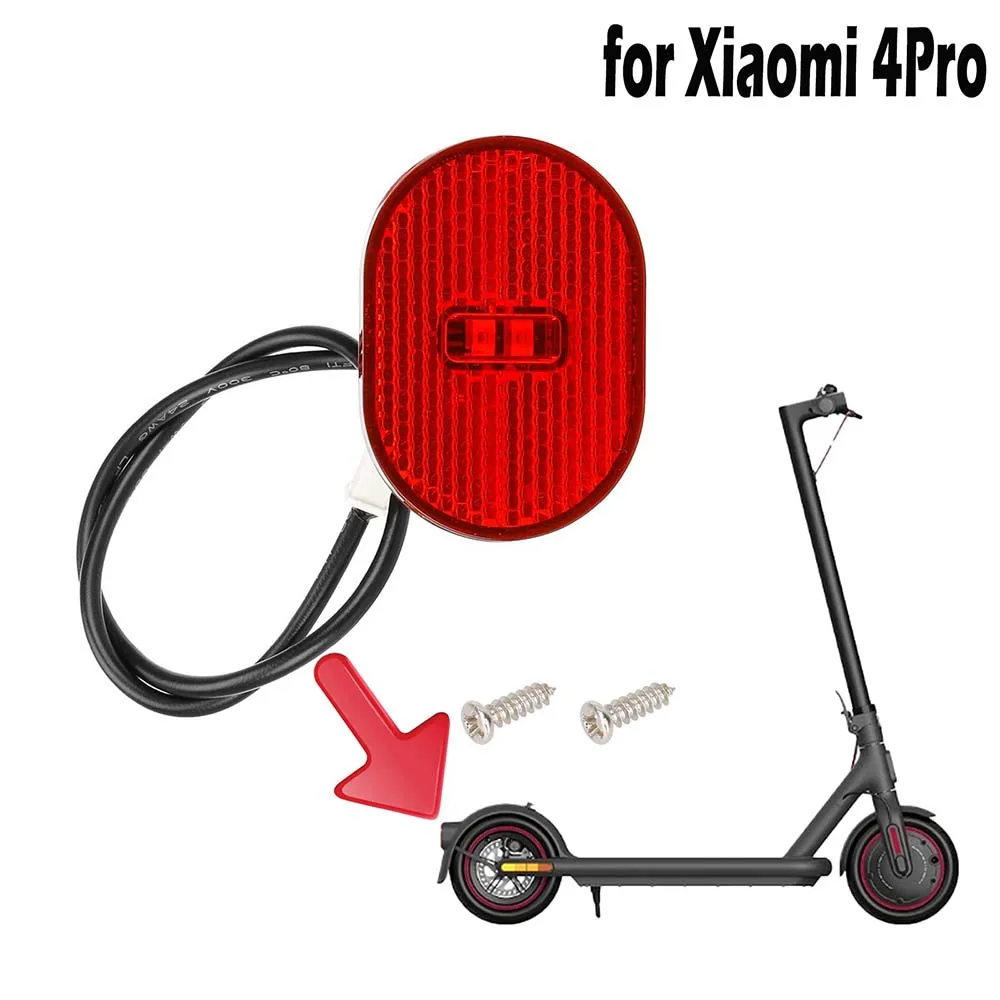 1 قطعة الضوء الخلفي الخلفي ل Xiaomi 4 برو سكوتر كهربائي درابزين أضواء خلفية مصباح السلامة LED stolight قطعة من نسيج ضوء الفرامل أجزاء #1