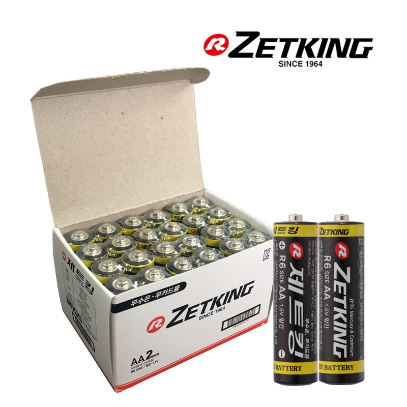 Domestic brand of jet King manganese AA battery R6 1.5V 24 egg box