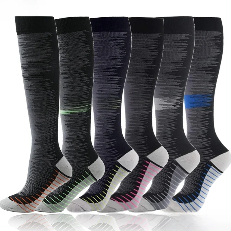 AliExpress NONE 6 Styles Medical Althetic Compression Sock for Men Diabetes Varicose Veins Sports Socks for Running Cycling Travel Flight NS004