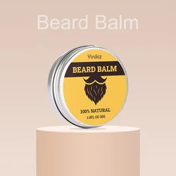 Beard Balm Conditioner Oil For Men Natural Beard Care Wax Balm Moisturizing Dashing Gentlemen Effect Beard Styling Care Cream