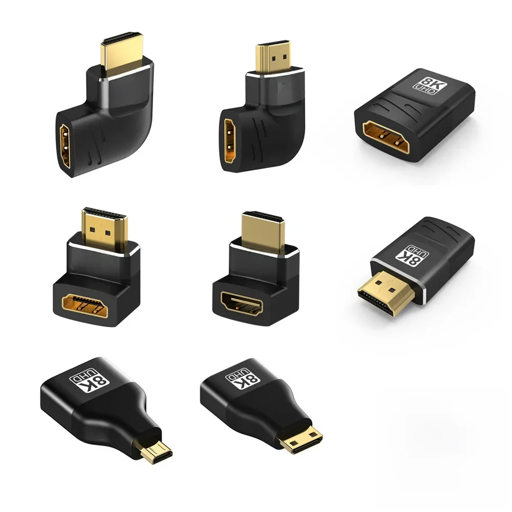Adapter HDMI 2.1 8K Mini HDMI Micro HDMI 270 90 stopni 8k 60hz Męski na Żeński do HDTV PS5/4 Laptopa Przedłużacz HDMI 8k — zdjęcie produktu 7