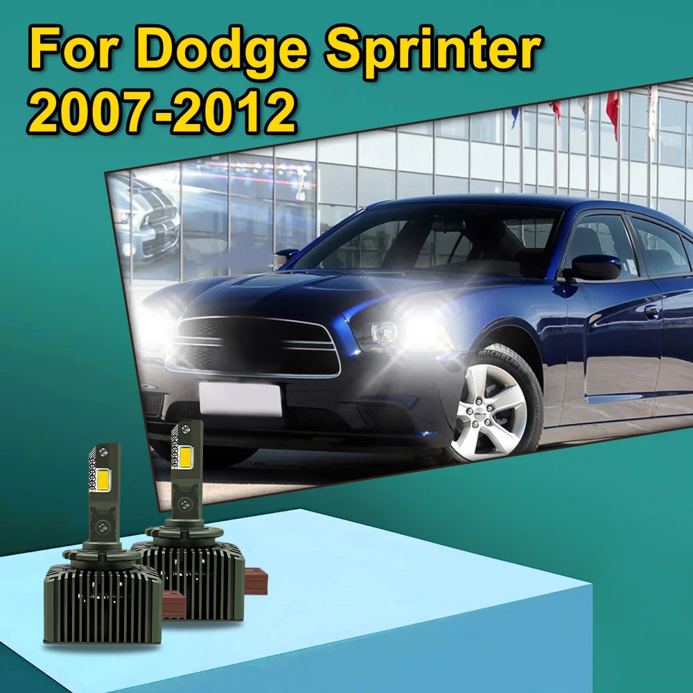 

2x для Dodge Sprinter 2007 2008 2009 2010 2011 2012 HID на светодиодные фары Canbus 30000LM D1S D1R CSP 3570 чипы фары