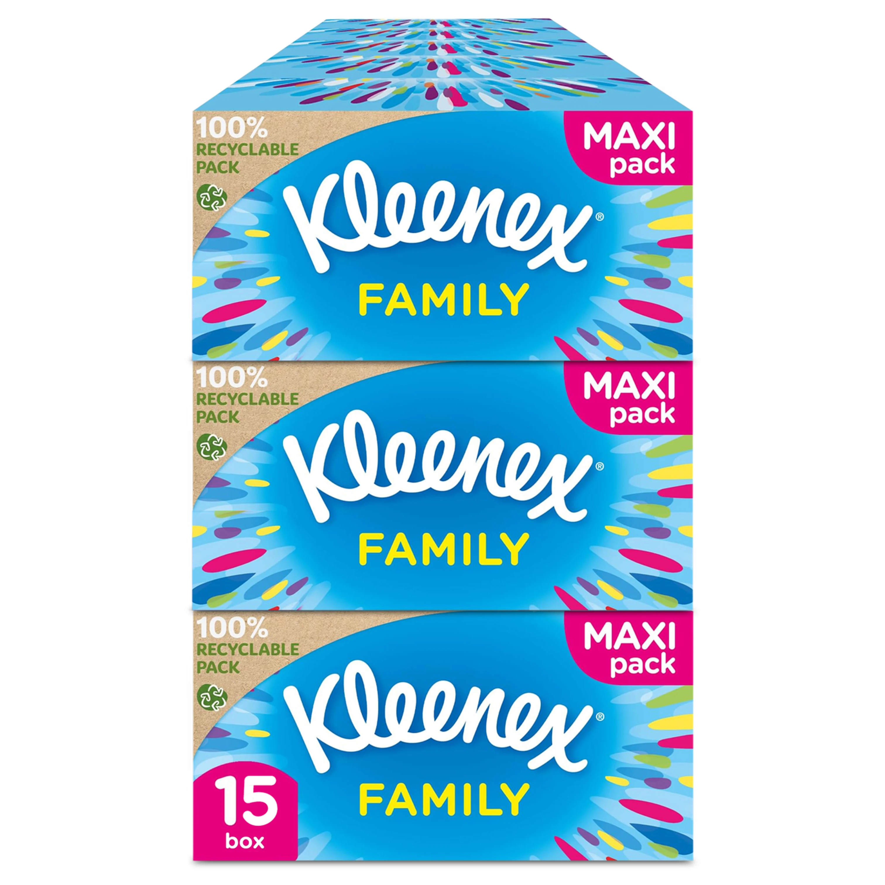 Kleenex Family Pañuelos de Papel Súper Suaves - Pack Ahorro