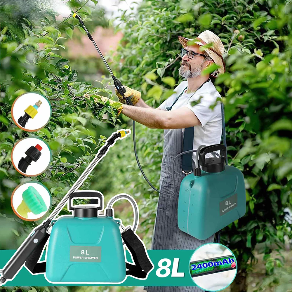 8L Electric Sprayer Garden Automatic atomic USB Rechargeable Plant Sprayer boot sprinting water Can Garden Irrigation