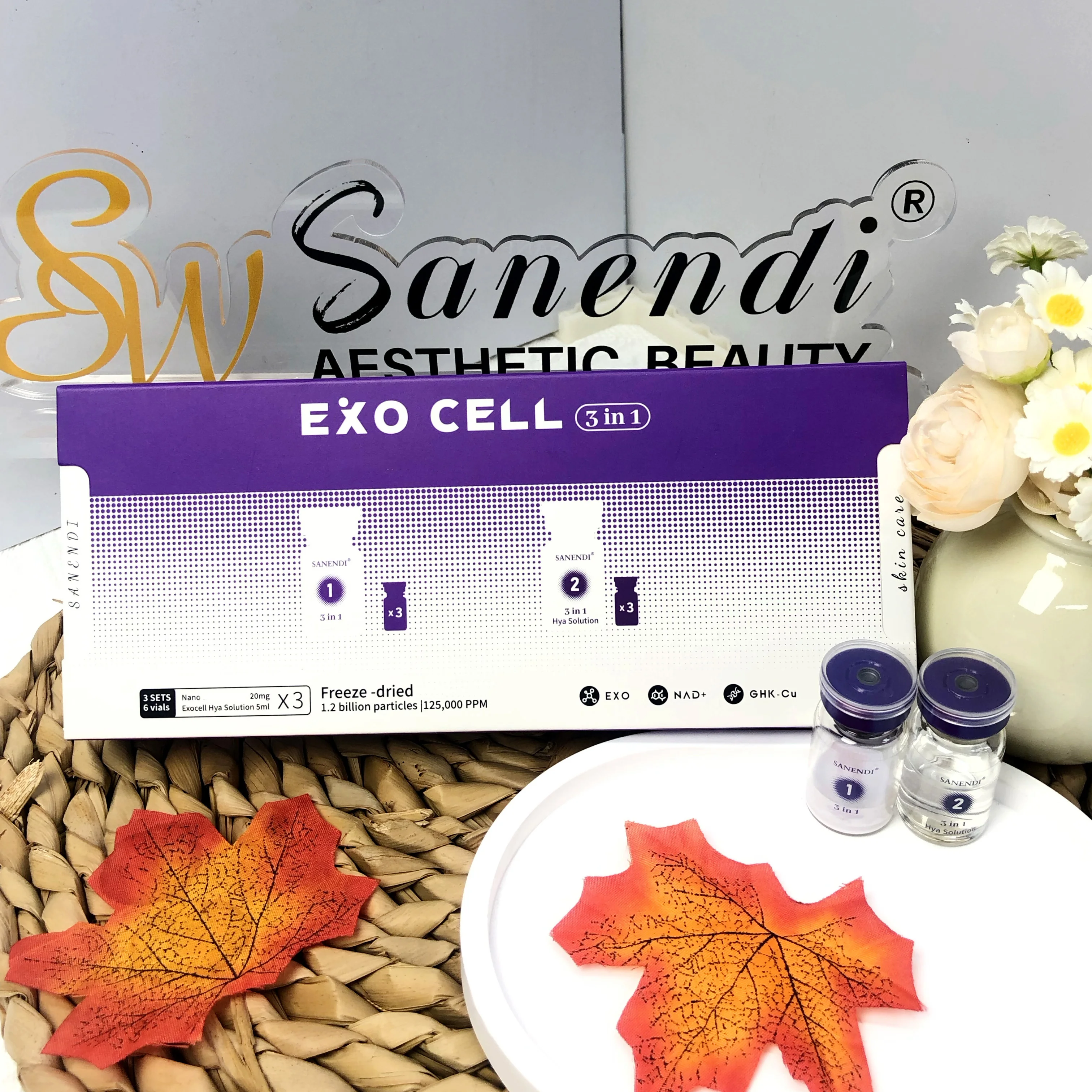 SANENDI 4 in 1 PDRN EXO0 NAD Serum GSH GHK-Cu Essence Korean Skin Care liquid solution Hydrating Smoothing Face Care Ampoule