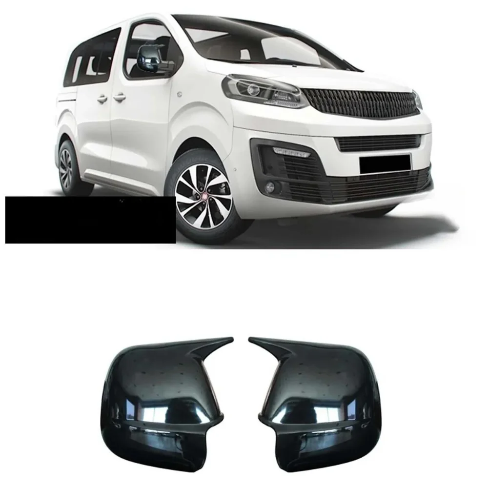 For Fiat Ulysse 2022 - 2024 Bat Style Mirror Cover Car Accessories Rearview Mirror Cover 2 Pieces Cover Tuning Parts