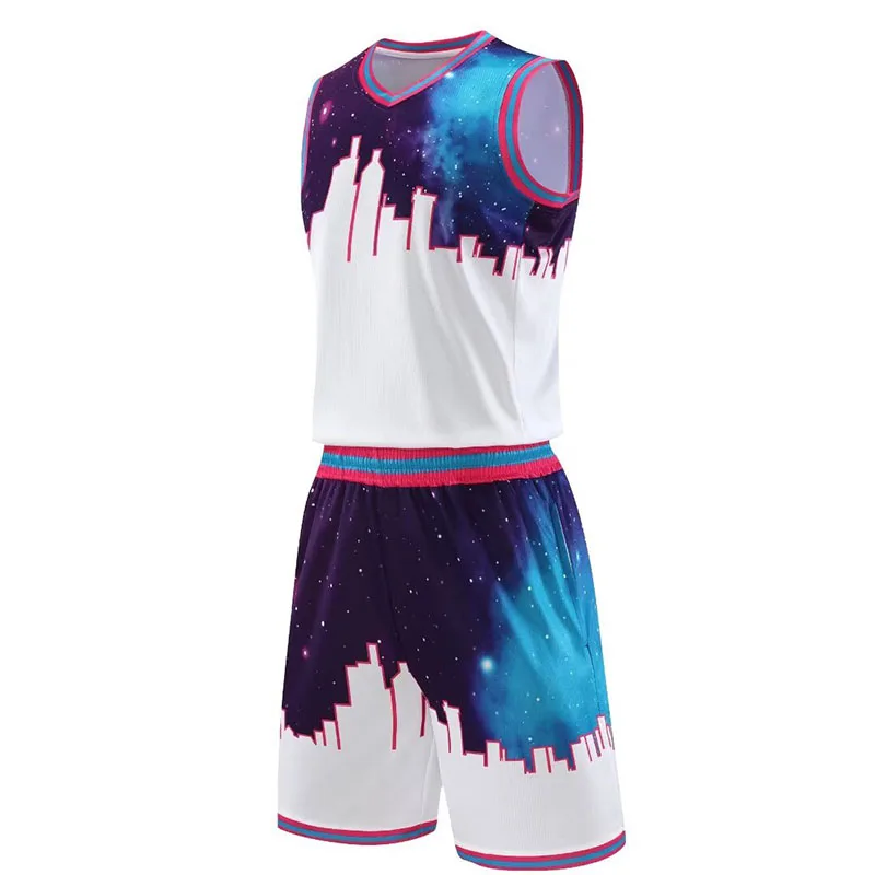 Basketball Vest And Shorts Mesh Quick Dry Wholesale Blank Basketball Jerseys Suits For Men Kids Sublimation Custom Uniform