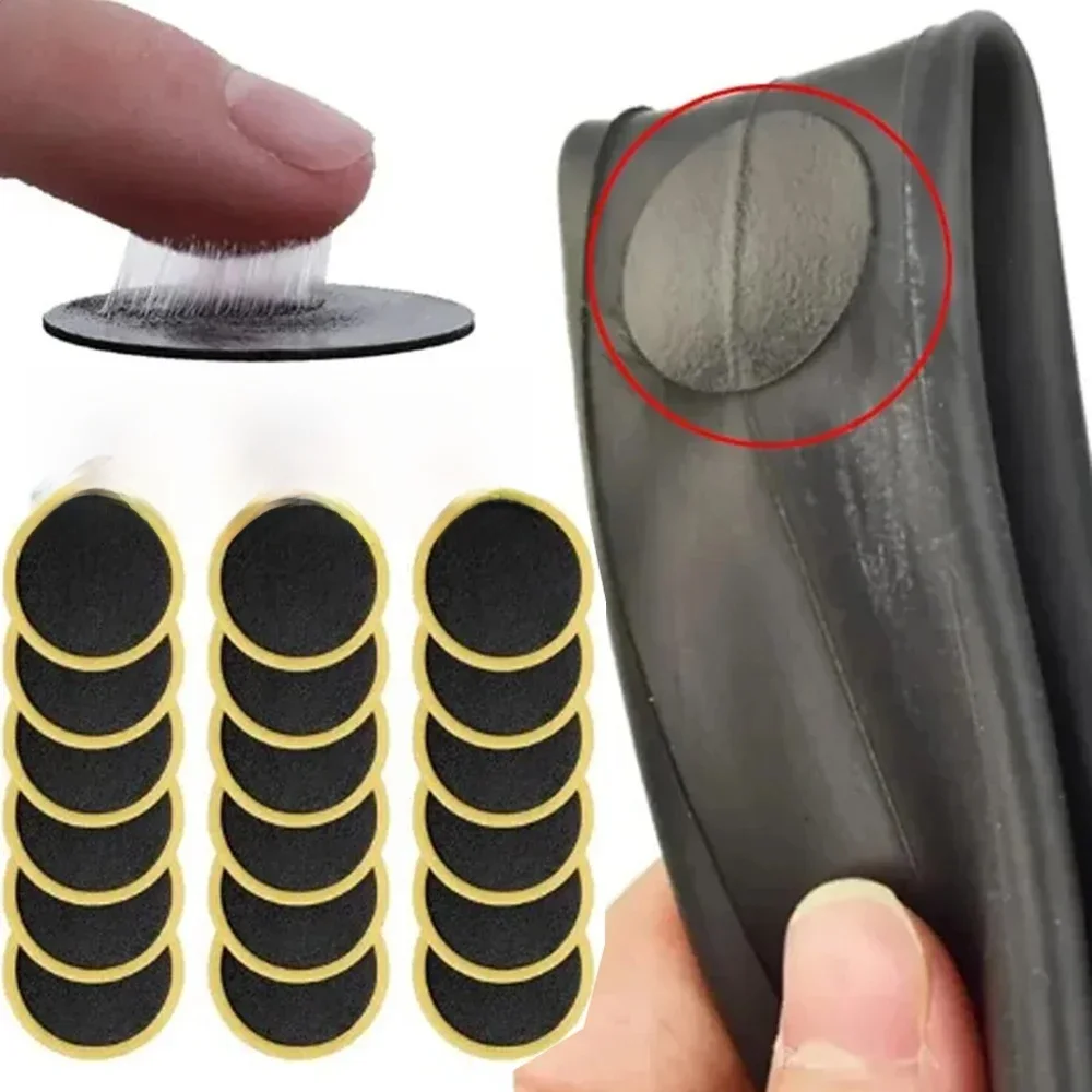 AliExpress NONE 50/30/20/10PCS Glue-Free Bike Tire Patches - Quick Repair Adhesive-Free Tyre Protection, Ideal for Emergency Bike Repairs