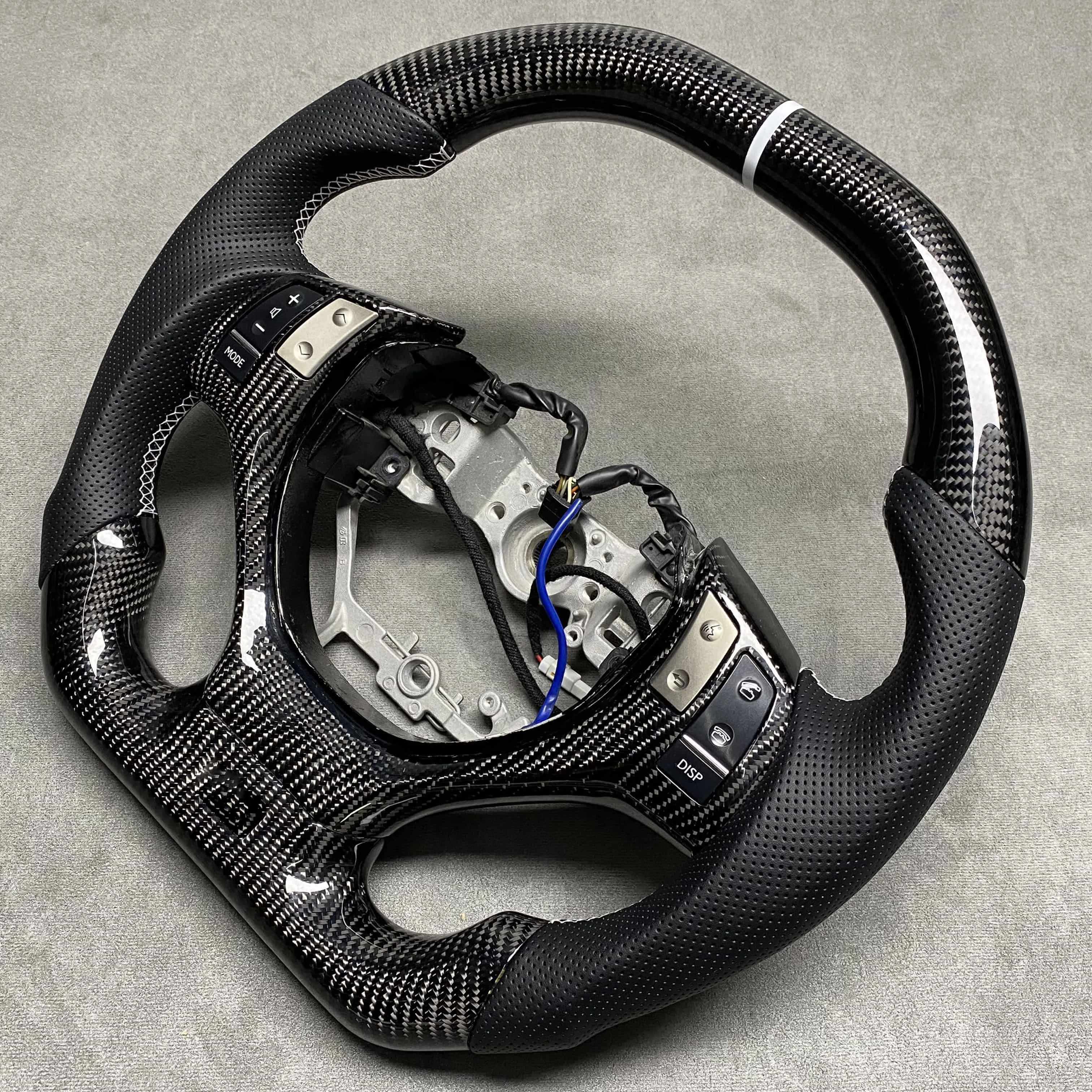 Customized carbon fiber steering wheel for Lexus GS200T GSSF250 GS350 RX350 RX450 ES350 ES300 2012 2013 2014 sporty style