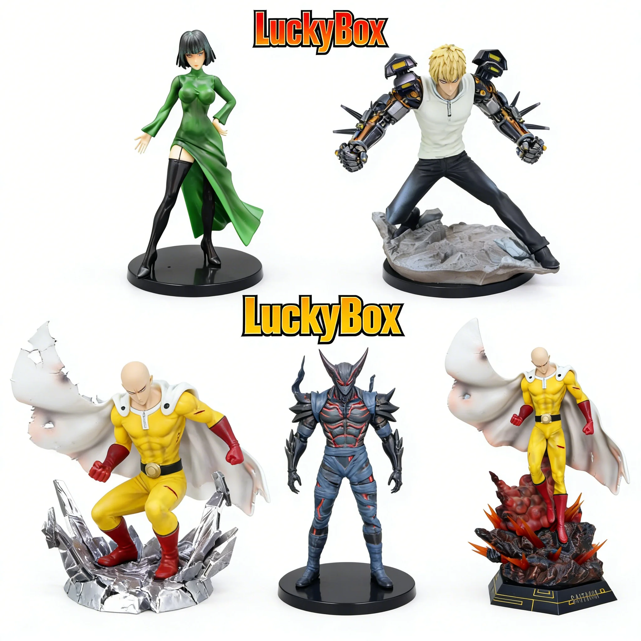 

Фигурка персонажа One Punch Man в слепой коробке – коллекционный подарок-сюрприз с Сайтамой и другими популярными героями