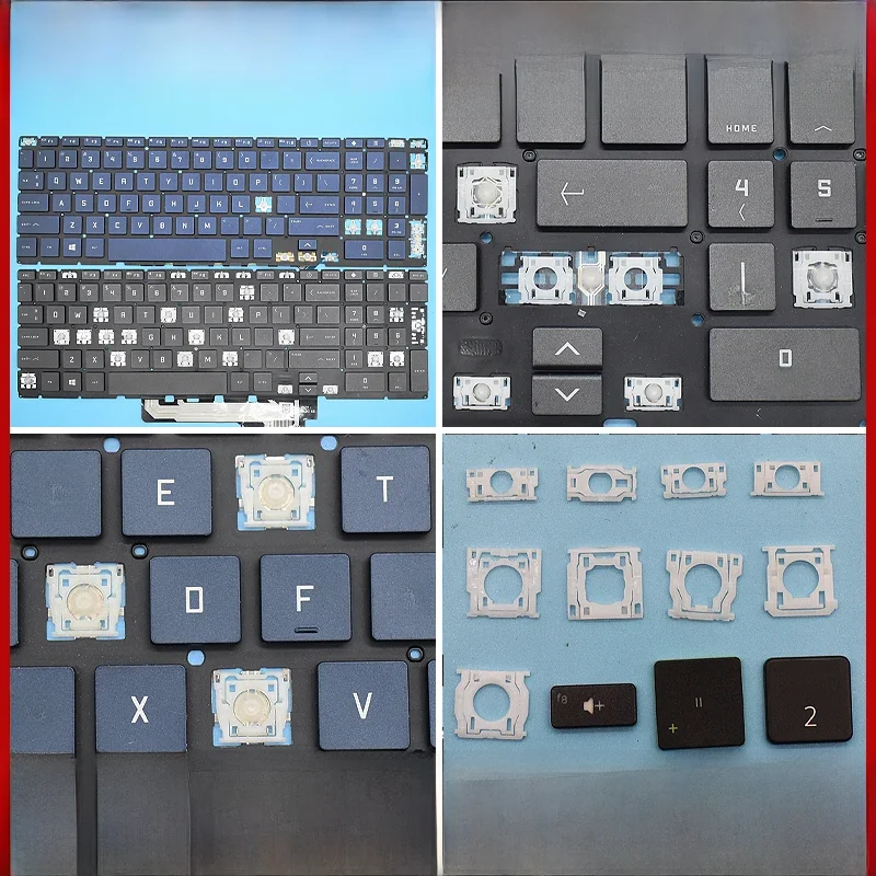 Zamienniki klawiszy z mechanizmem nożycowym do HP Victus 16-D 16T-D 16-E 16-D0010CA D0013DX 16-D0023DX E1044AX E1049AX, brelok do kluczy — zdjęcie produktu 7