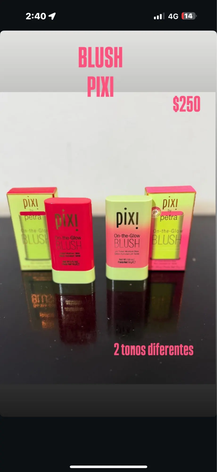 Pixi On-the-Glow Blush Stick Creamy Hydrating Formula Ruby/Warm/Juicy Shades Buildable Pigmented Cheek Blush For All Skin Tones photo review