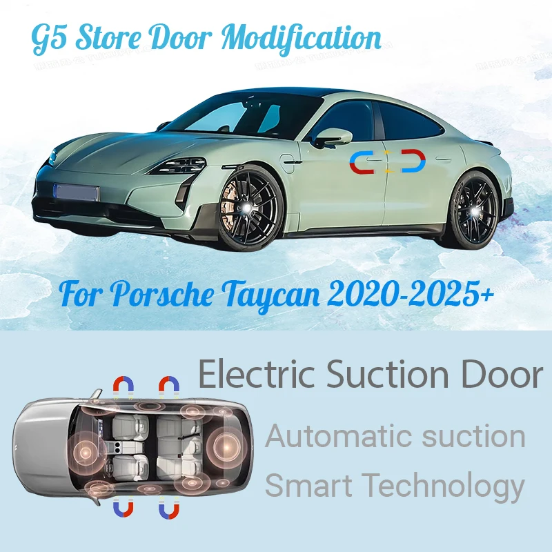 

For Porsche Taycan 2020-2025+ Car Electric Suction Door Power-assisted Closing Door Soft-close Function