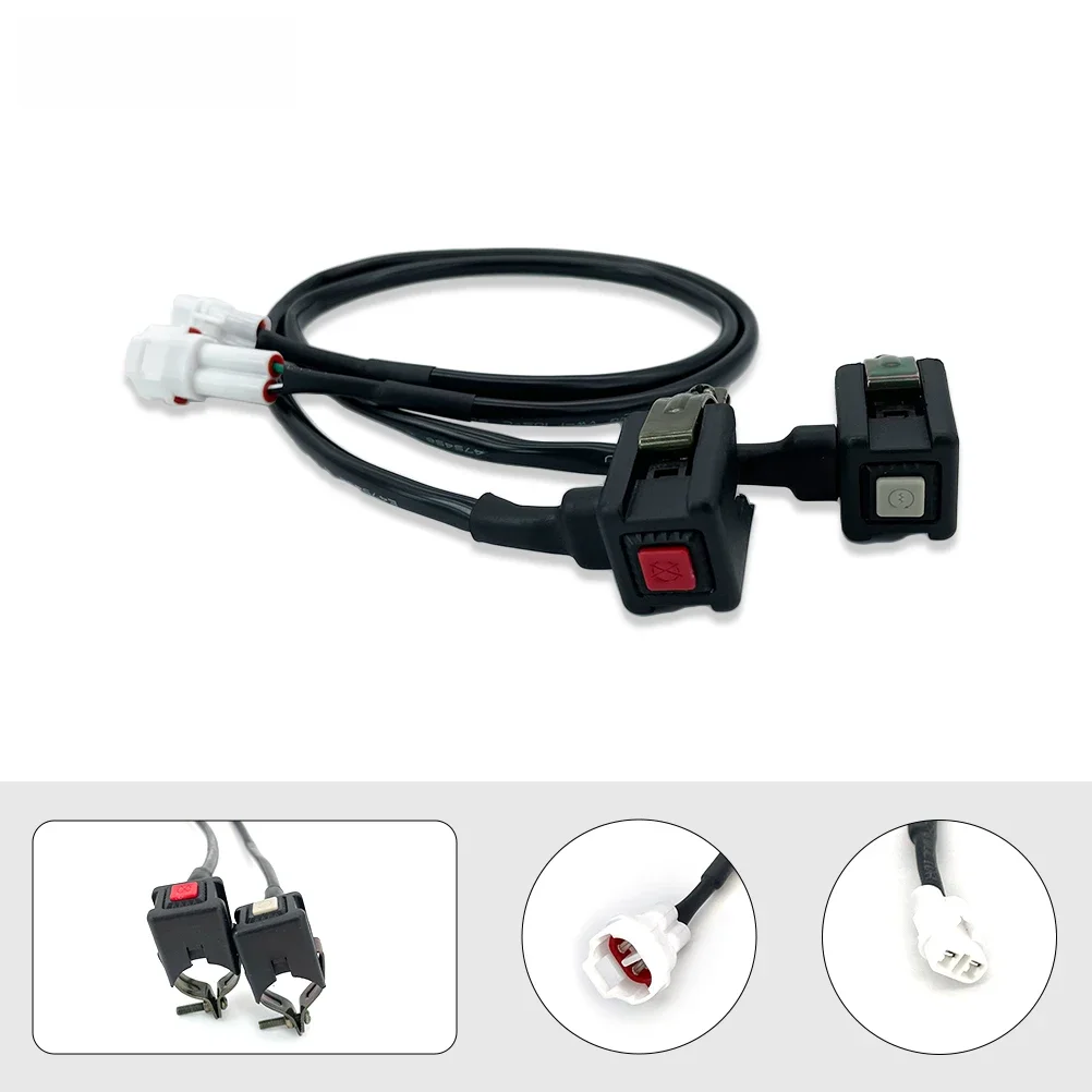 AliExpress PUOU OTOM Universal Motorcycle Engine Starter And Kill Switch Motorbike Accessories Light ON OFF Button ATV Bike Two Core Wire