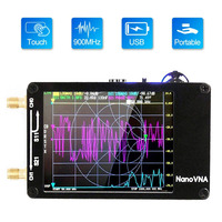 NanoVNA-H Vector Network Antenna Analyzer 10KHz-1.5GHz MF HF VHF UHF W/ Shell SD Card Slot Supprt 32G Digital Nano VNA-H Tester