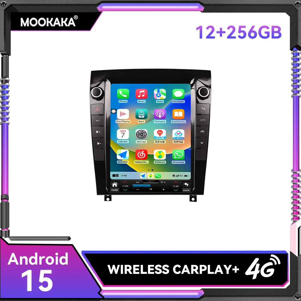 

12.1-дюймовый экран, Android 15, 8+256 ГБ, автомобильный мультимедийный плеер для Jaguar F-TYPE 2013-2020, GPS-навигация, видеорегистратор, автомагнитола