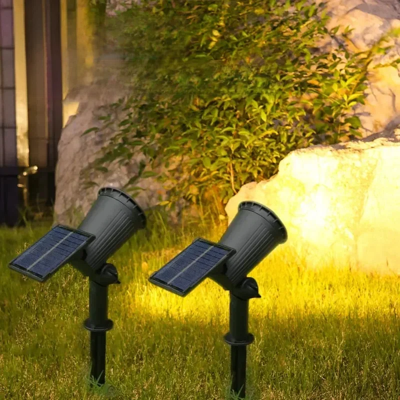 9/4 LED Solar LED-lichtspots Buiten IP65 Waterdichte verlichting Helderheid instelbaar voor tuin Achtertuin Oprit Patio Decor - afbeelding 2