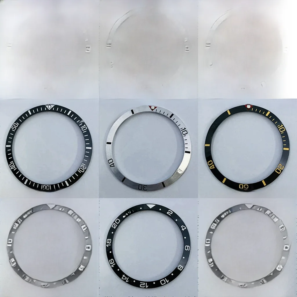 Miuksi 34mm ceramiczna ramka pasuje do zegarka 36mm SUB wymień akcesoria części do zegarków — zdjęcie 2