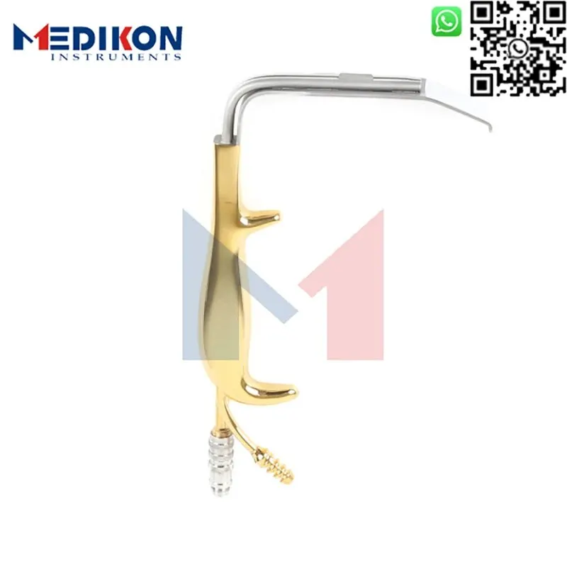 German Tebbetts Style Endoscopic Retractor with Light Breast Augmentation plastic surgery fiber optic suction instruments kits