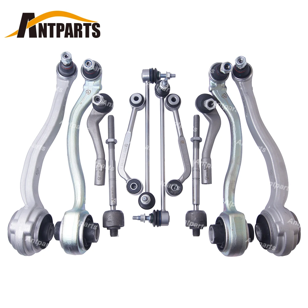 12Pcs Auto Parts Car Front Suspension Parts Control Arms Kit Ball Joint Assembly For Mercedes-Benz C-CLASS W203 C230 CLk SLk