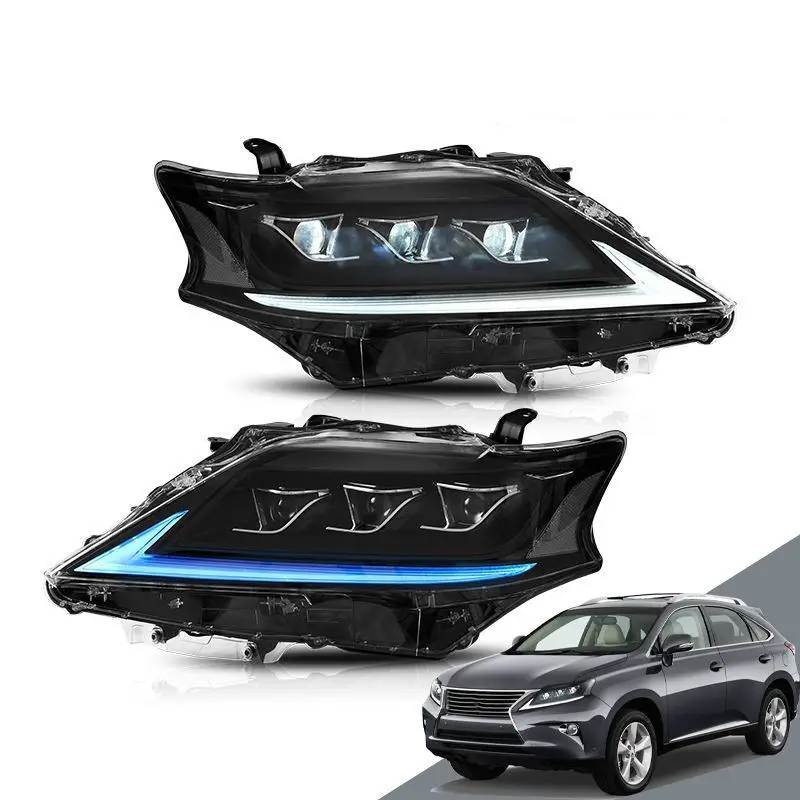 Car LED Headlight Assembly DRL Daytime Running Light For Lexus RX 2012-2014 Streamer Turn Signal Indicator Front Lamp