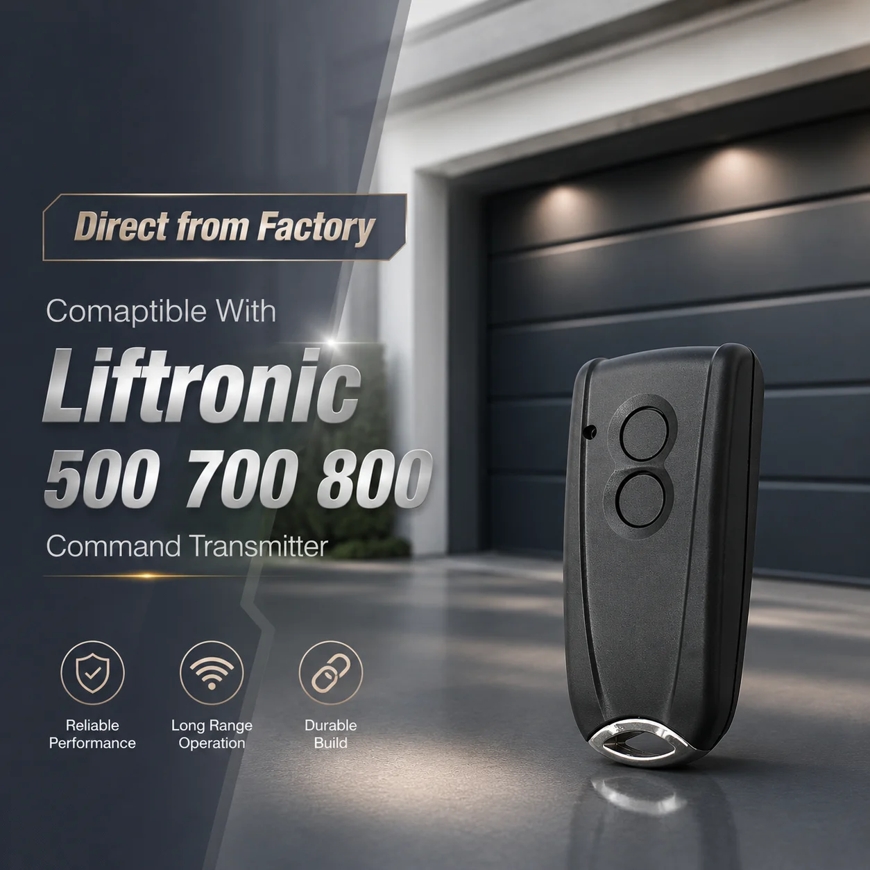 

RSC2 RSE2 Wireless Command Transmitter Comaptible With Liftronic 500 700 800 Garage Remote Control