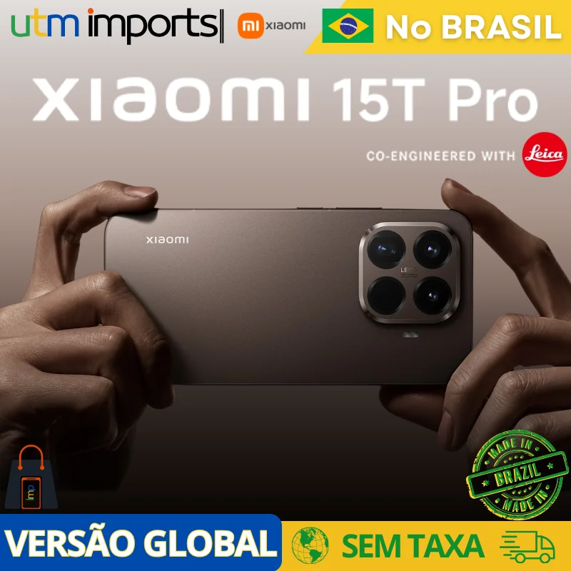 Xiaomi 15T PRO, Mi 15T PRO, Versão Global, Smartphone, AMOLED, Leica, Estoque local