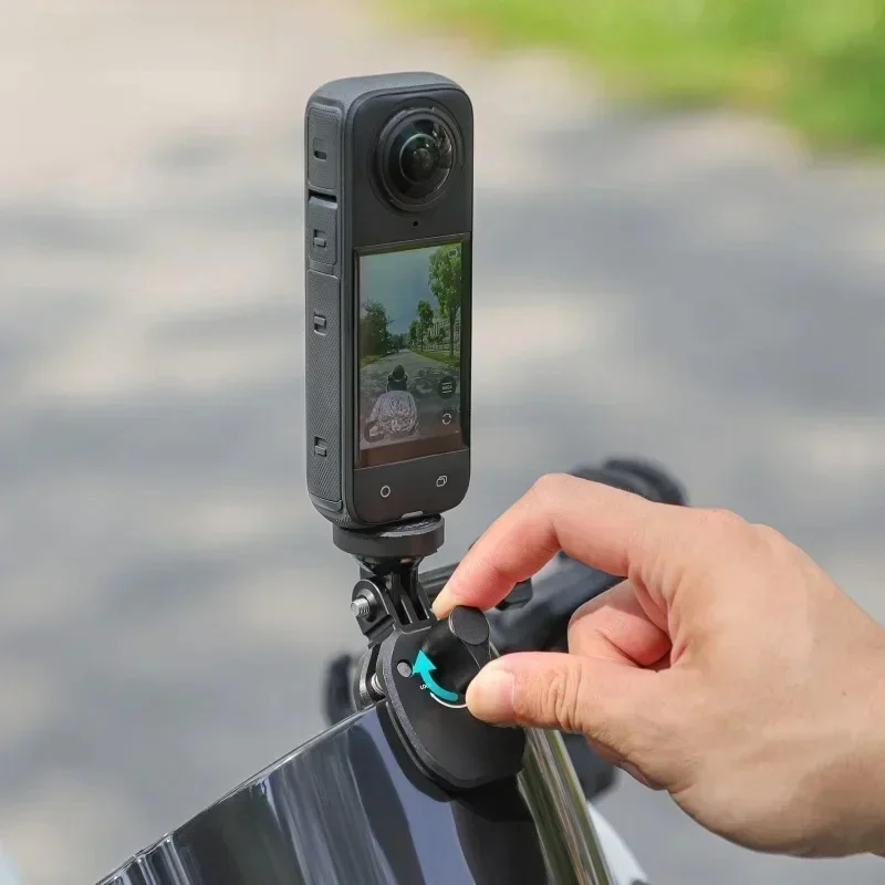 Aluminiowy zacisk montażowy szyby przedniej do GoPro Hero 12 11 10 9 Insta360 X3 DJI Action 3 Akcesoria do kamer akcji — zdjęcie produktu 7