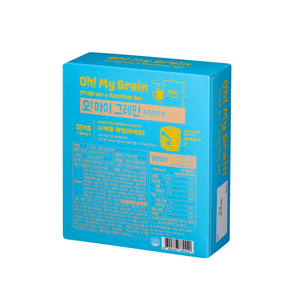 엄마사랑 OMG 오!마이그레인 뉴트리션바 25g*12입