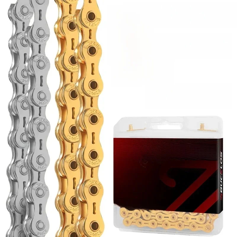 AliExpress BUCKLOS 10 Speed Bike Chain Durable Ultralight Road Mountain Bike Chain 116 Links Solid/Hollow MTB Chain Bicycle Accessories