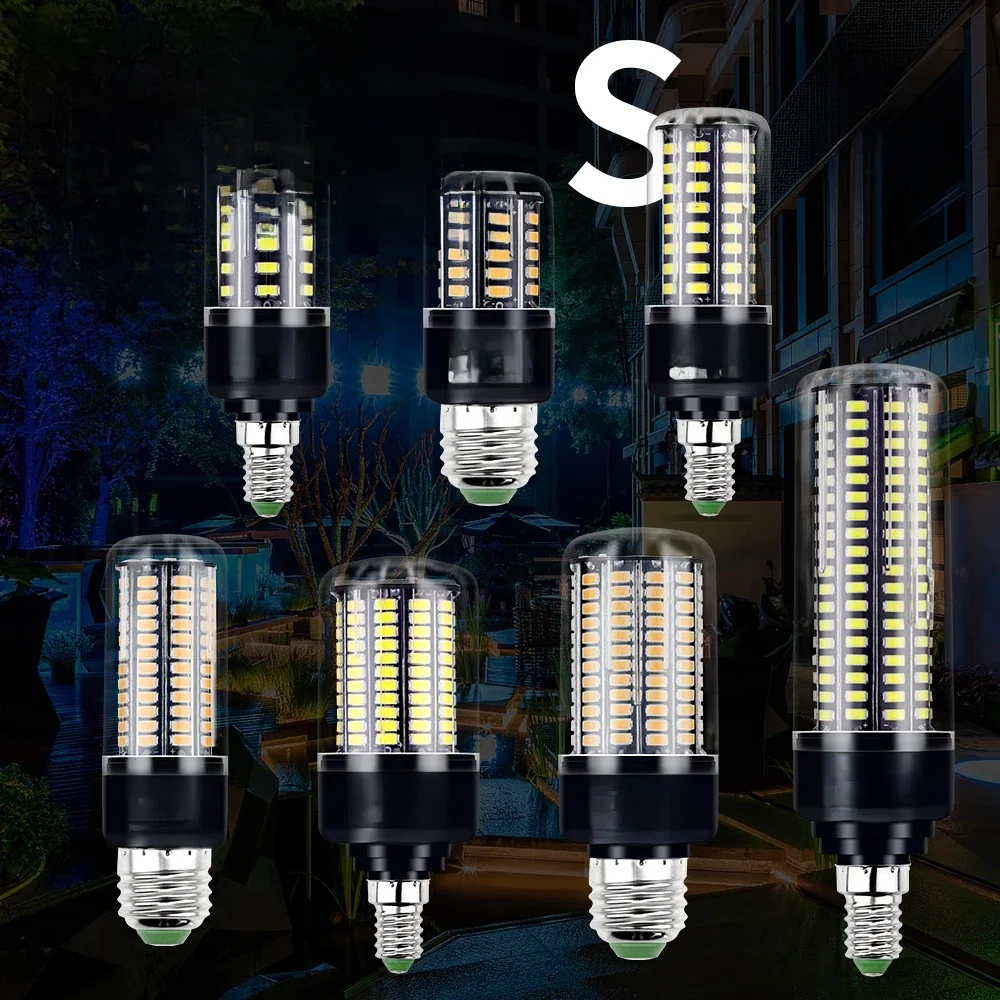 LED E27 220V Light Bulb 110V E14 Corn Lamp 3.5W 5W 7W 9W 12W 15W 20W For Home Bedroom Chandeliers Bulbs No Flicker Lighting 240V