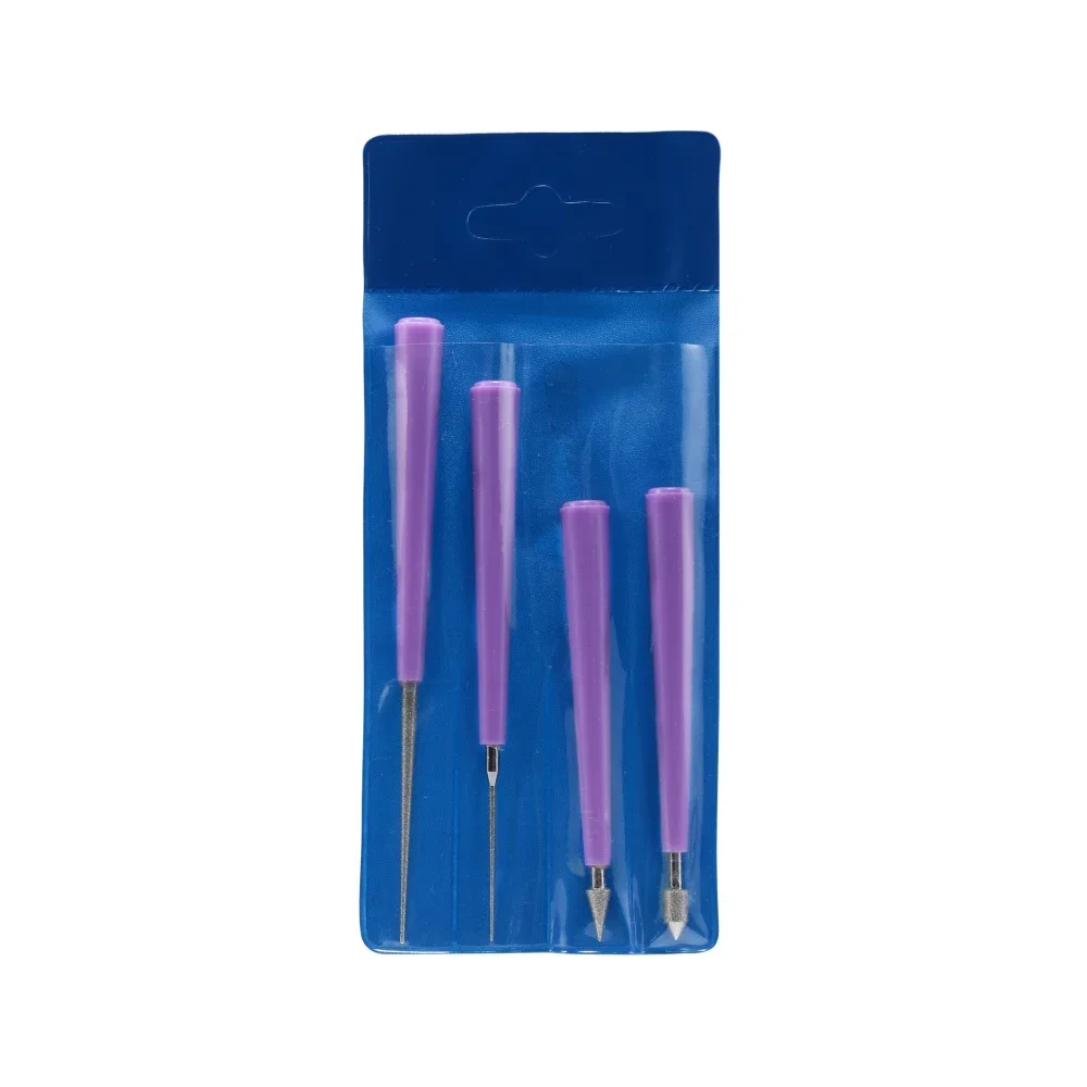 1 ensemble de pointes de diamant, outils d'agrandissement de trous de perles, perles de verre, lime à aiguilles, alésoir de fichiers, outils de bijouterie