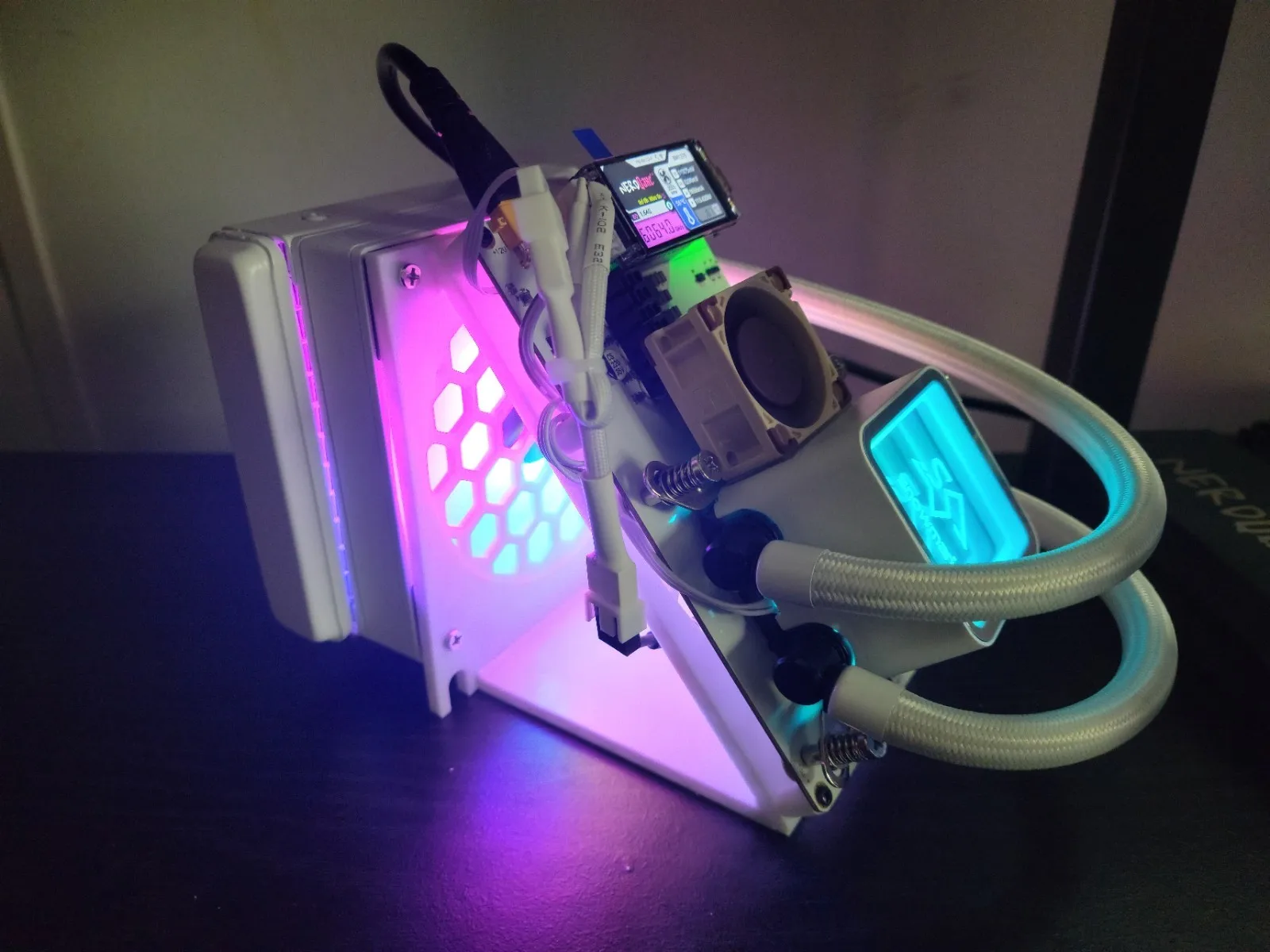 HF - BUY 2 GET 1 FREE;  NerdQaxe++ Rev 6.1 Hydro White Cooler Miner 100W