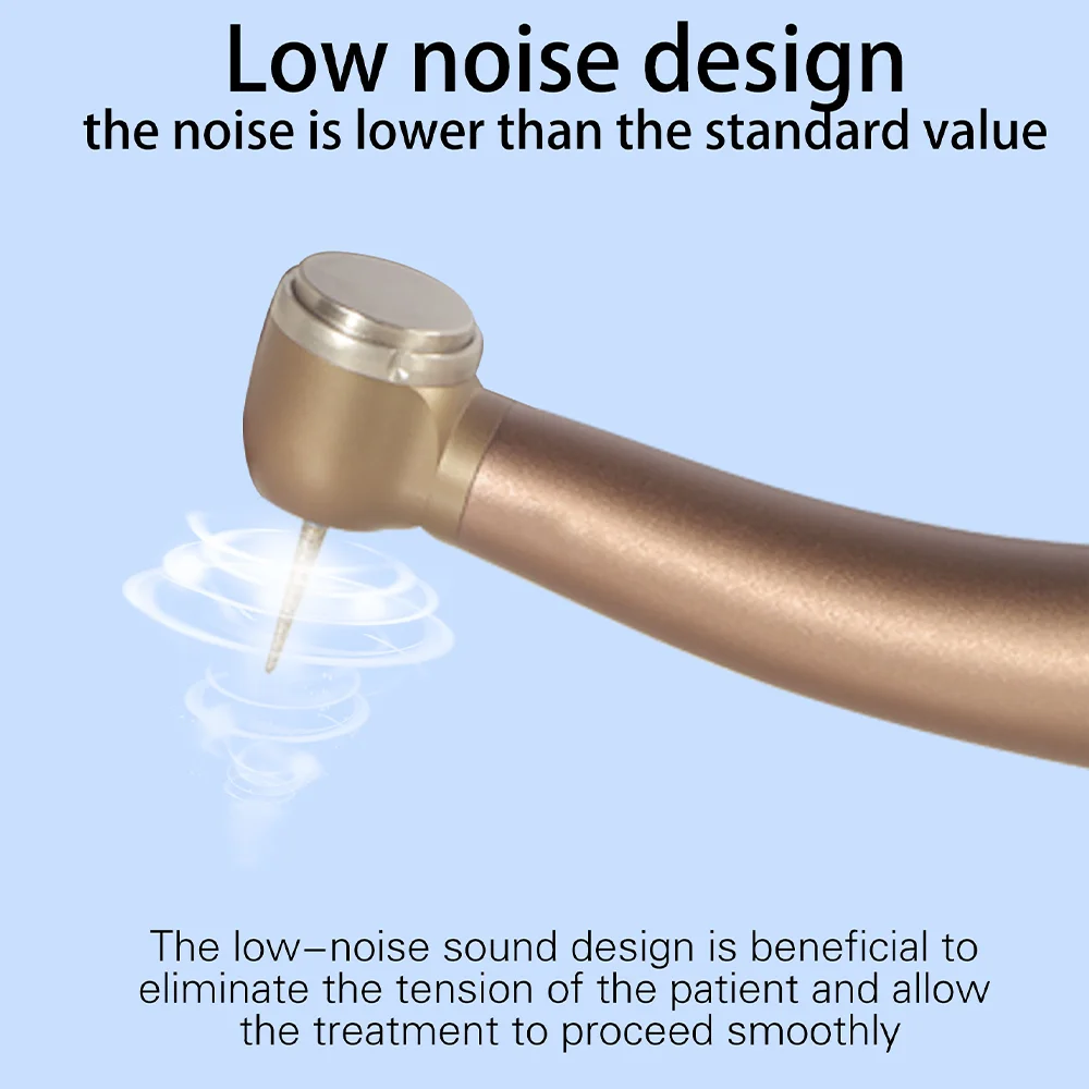 Exp Titanium Alloy Dental Handpiece Cabeça de torque de fibra óptica Turbina de ar Rolamento de cerâmica KaVo 2, 4, 6 Hole Connector Ferramenta