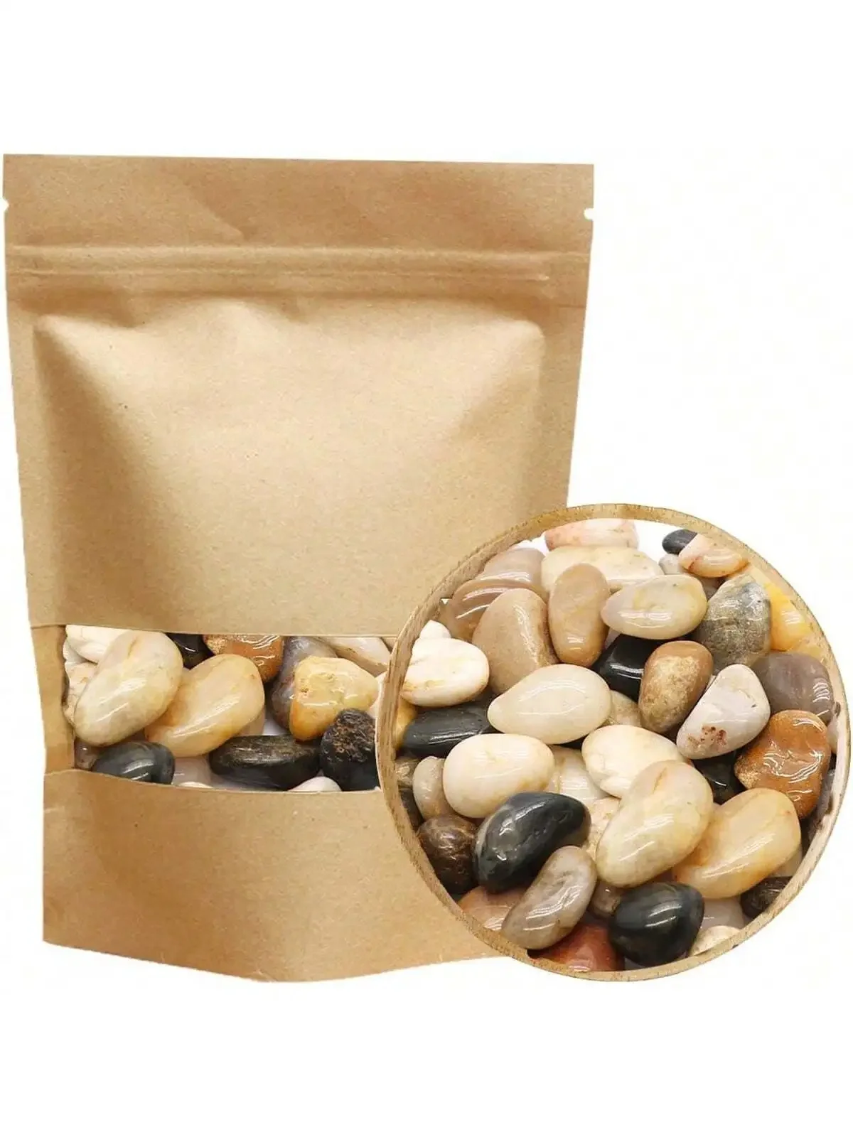 AliExpress NONE River Rocks Decorative Ornamental Pebbles Garden Landscaping Stones Gravel Filler for Home Decoration Flower Bed Fish Tank Plant