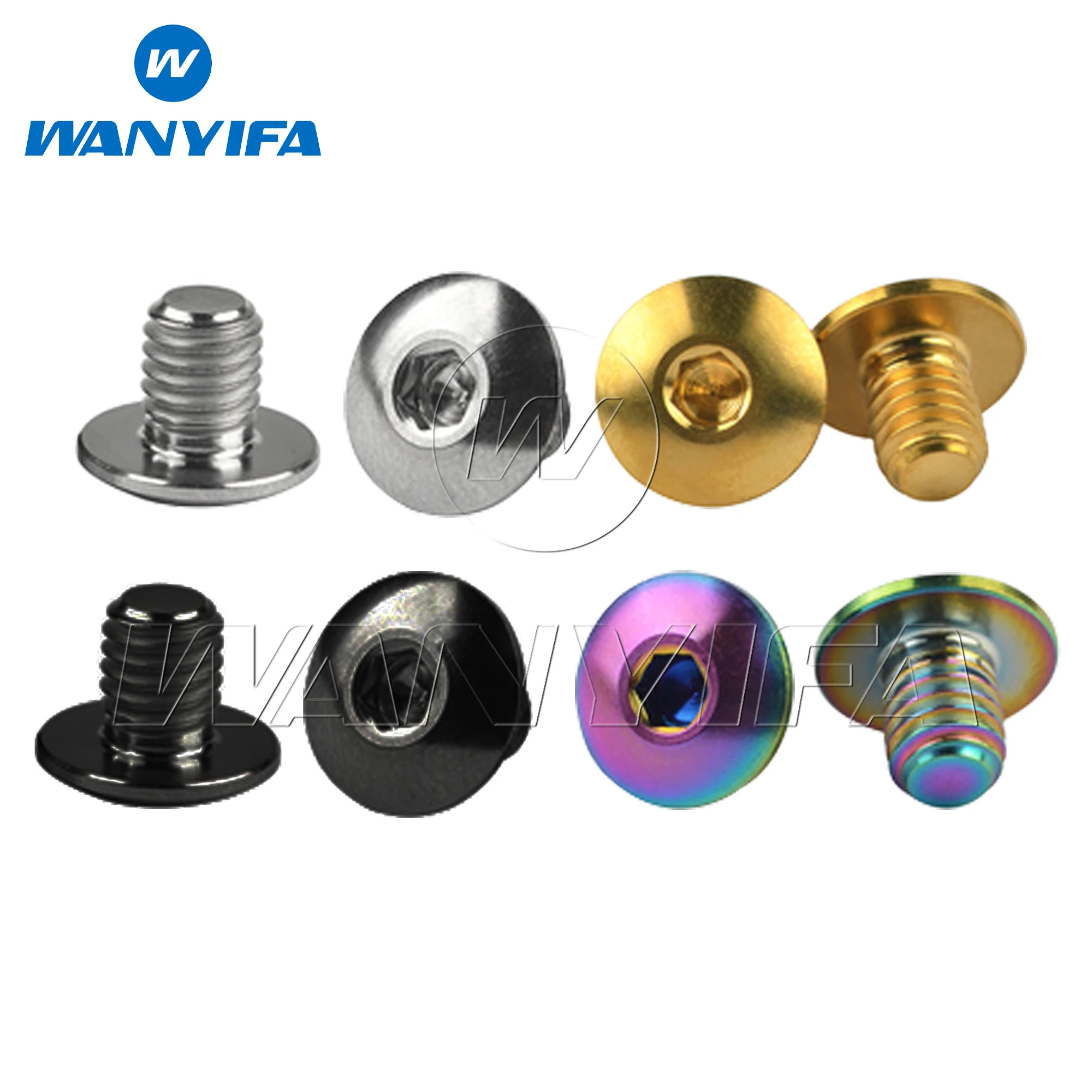 Wanyifa 2pcs Titanium Bolt M5 Bike Brake Handle Oil Cap Screws for Bicycle Shimano XT XTR Oil Cylinder Lid Brake Lever Disc