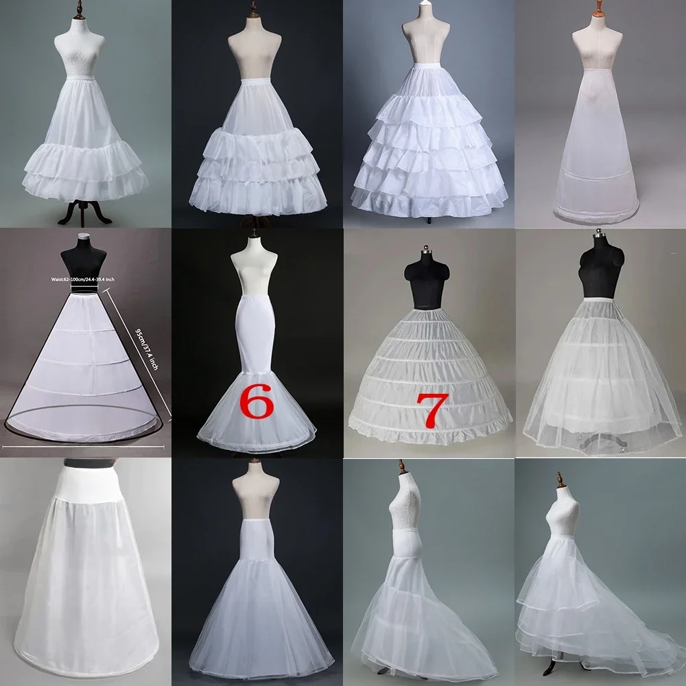 Jupon Crinoline, jupe cerceau, sous-jupe Vintage pour robe, plusieurs Styles pour mariage nuptial