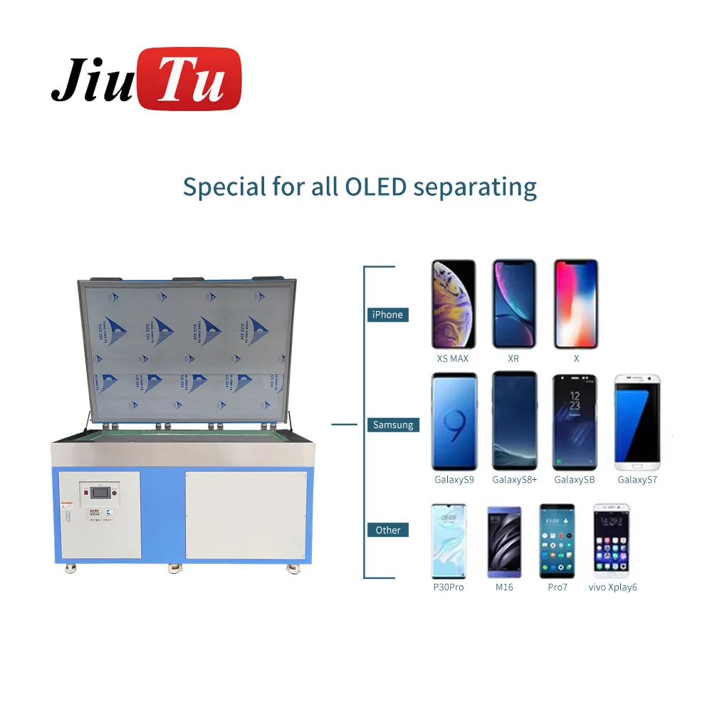 -140 Degree Customized LCD Freezer Machine For Flat and Curved Screen Separation Jiutu