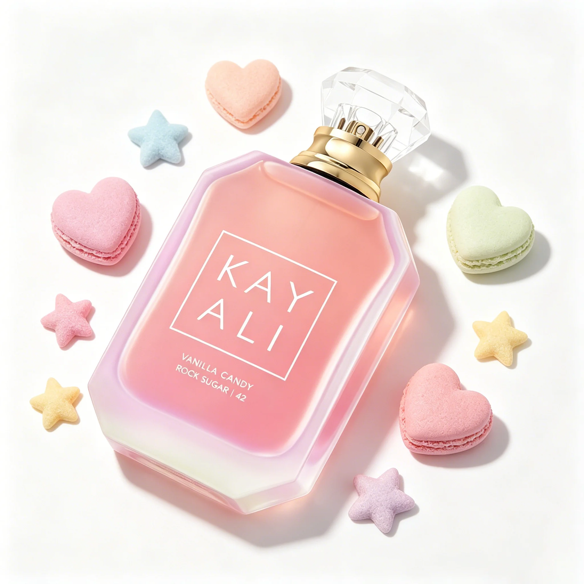 Parfum raffiné pour femme 42, alliant des notes veloutées de vanille, du sucre candi brillant et un léger musc laiteux, un parfum gourmand chaud et sucré, adapté à toutes les saisons et pour une confiance en soi au quotidien.